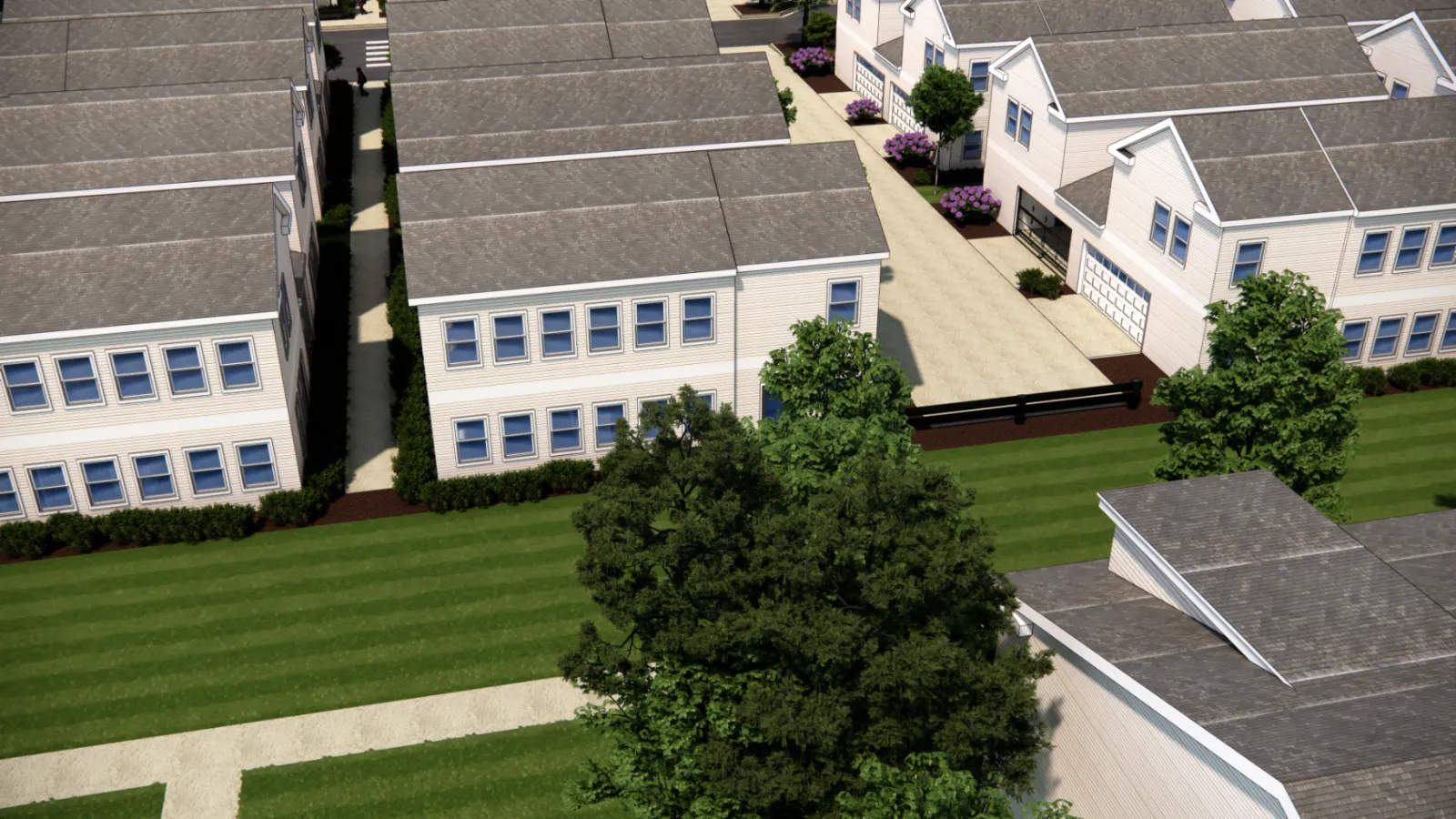 Court Villa bird's-eye community view