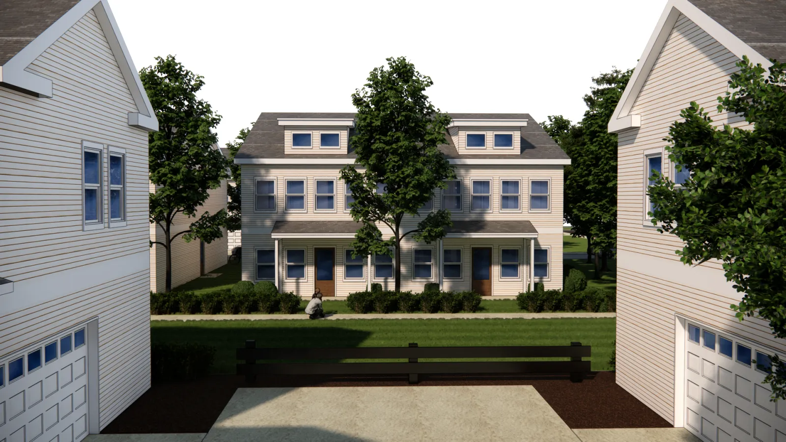 Court Villa streetscape rendering