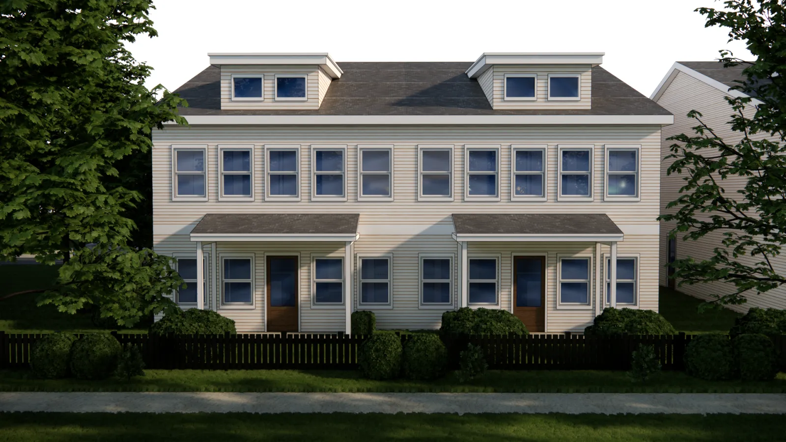 Garden Row front elevation